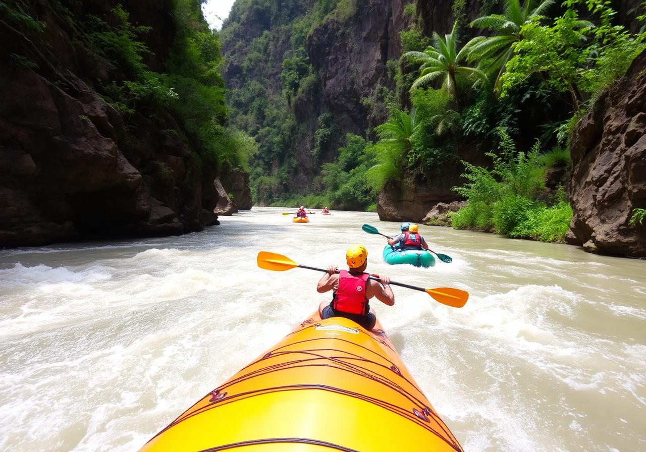 Rafting matinal